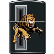 Zippo Çakmak Angry Lion Design Siyah Mat Renk ile Premium Tasarım ve Şık Hediye Seçeneği