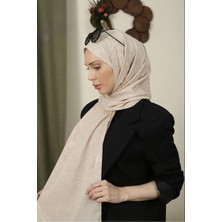 Flora Tekstil Çiçekli Desen Ince Medine Ipeği Jakar Şal