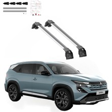 Taurus Power Renault Boreal 2026 ve Sonrası Uyumlu Ara Atkı Tavan Barı Gri (2 Adet) – Port Bagaj ve Bisiklet Taşıyıcı Için Uygundur