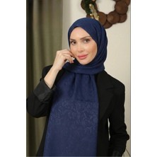 Flora Tekstil Çiçekli Desen Ince Medine Ipeği Jakar Şal