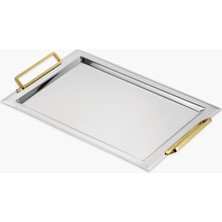Tiamo Oslo Çay Tepsi Gold 32 cm - 50 cm