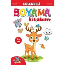 Sancak Yayınları Eğlenceli Boyama Kitabım Kırmızı Kitap 3-4 Yaş İçin Kolektif Yazarlı Ciltsiz 16 Sayfa Türkçe