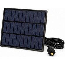 Gümrük Bey Dış Mekan Su Geçirmez Solar Panel Güvenlik Kamerası Şarj Paneli Güneş Enerjisi 14 x 12 cm Besleme Kablolu Dc Uç
