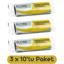 Endüstriyel Battal Boy Çöp Torbası 72X95 cm Siyah 3 Rulo 30 Adet, Florex-6-3lu