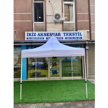 İkiz Aksesuar 3x3 Beyaz Katlanabilir Gazebo Çadırı