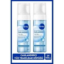 Nivea Canlandırıcı Yüz Temizleme Köpüğü 150ml, Karma Normal Cilt, Aloe Vera, Hyaluronik Asit, X2 Adet