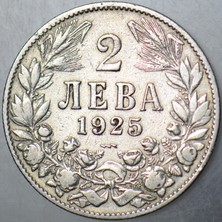 Banknoting Bulgaristan Krallığı 2 Leva 1925.