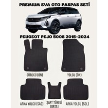 Feyza Oto Peugeot Pejo 5008 Serisi 2015 - 2024 Arası Araca Özel Premium Eva Paspas Takımı 2 Yıl Garantili Araca Birebir Uyumlu Kalıplar