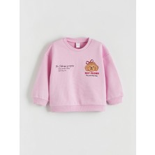 Lc Waikiki Yeni Sezon Baskılı Kız Çocuk Sweatshirt