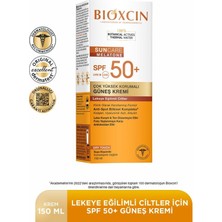 Bioxcin Sun Care Lekeye Eğilimli Ciltler İçin Çok Yüksek Korumalı Güneş Kremi 50 Spf 150 Ml