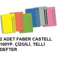 100YP. Çizgili 2 Adet Sipralli Defter