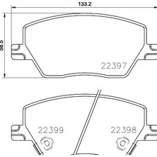 Balata Ön Fiat Egea (15-20) Küçük Tip Art A01.3289