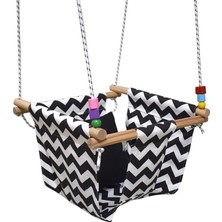 Hupim Ahşap Bebek Salıncağı Beşik 42x42x26 cm Güvenli Kullanım Özellikli Çocuk Oyuncağı