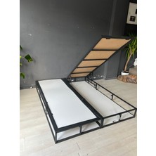 Hmz Başlıksız Siyah Metal Çift Kişilik Baza 180 x 200 cm