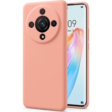 Teknosepetim Honor X9 ile Uyumlu Silikon Kılıf Ultra Esnek Ince Içi Kadife Dış Yüzeyi Mat  Kapak Pembe