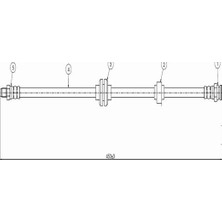 Fren Hortumu Arka Alfa Romeo 166 98- Cavo Cav C800 658A