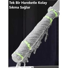 Azesur Kendinden Sıkmalı Mop Seti – Katlanabilir Fiber Başlıklı Islak & Kuru Temizlik Paspası