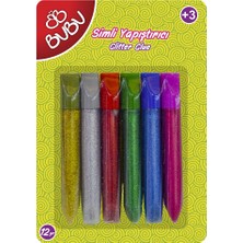 Bubu Simli Yapıştırıcı 12 Gr 6'lı Blistercard Renkli Glitter Yapıştırıcı Seti SY0009