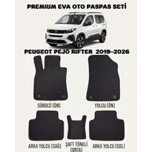 Feyza Oto Peugeot Pejo Rifter Serisi 2019 - 2026 Arası Araca Özel Premium Eva Paspas Takımı 2 Yıl Garantili Araca Birebir Uyumlu Kalıplar