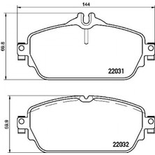 Art Balata Ön Mercedes C Serisi W205 (13-) A205 (16-) S205 (14-) E W213 A238 (17-) C238 S213 Gla X156 Ar