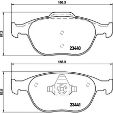 Balata Ön Ford Focus (98-07) Transit Connect (02-13) Tourneo (02-) Art A03.1724