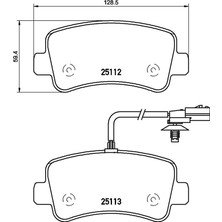 Balata Arka Opel Movano (10-) Renault Master Iıı - Tek Teker Ikaz Kablolu Art A02.2191