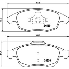 Art Balata Ön Citroen Berlingo (96-11) C4 Grand Picasso (06-13) (06-11)(11-13)(13-) Ds4 (11-15)(15-) Ds5