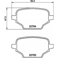 Balata Arka Citroen Berlingo (18-) Fiat Doblo (22-) Opel Combo Peugeot Partner (15-) Rifter Toyota P