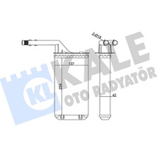 Kalorifer Radyatörü Al/mknk Citroën Saxo (S0, S1) 1.5 D 1996-2004 Kale Kal 346275