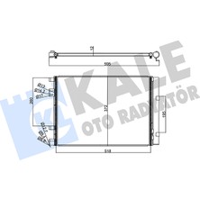 Klima Radyatörü (Kondenser) Hyundai I20 I (Pb, Pbt) 1.4 Crdi 2008-2015 Kale Kal 358225