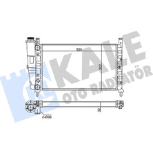 Su Radyatörü Fiat Fiorino 70 I.e. 1.4 / Pick Up (146_) 1.6 1993-2001 Kale Kal 342265
