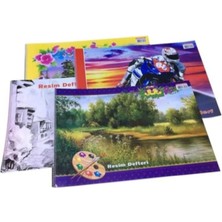 Sim 35X50 Spiralli Karton Kapak 15 Yaprak Resim Defteri 1 Adet
