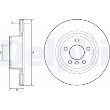 Fren Diski (Çiftli Paket) Arka Bmw X3 (F25) Sdrive 18 D 2010-2017 Delphi Del BG4644C