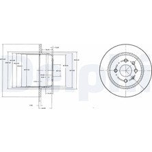 Fren Diski (Çiftli Paket) Arka Opel Astra F Station Wagon (T92) Delphi Del BG2635