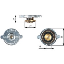 Radyatör Kapagi (Mercedes Mercedes-Benz Sprinter 4-T Panelvan 412 D 1996-2006 Gates Gat RC125