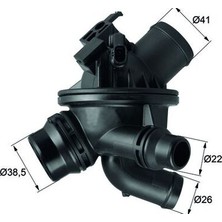 Termostat (Komple) Bmw 5 Touring (F11) 530 I / (F10) 523 2009-2013 Mahle Mhl TM2197