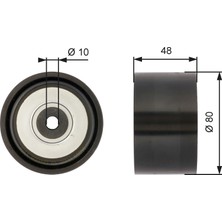 Alternatör Gergi Rulmani Saab 9-3 Station Wagon (E50) 2.0 T Bio Power 2007-2015 Gates Gat T36259