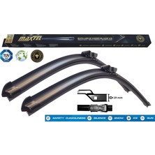Maxtel Silecek Süpürgesi Ön Muz Tipi 700MM+425MM 28"+17" Tesla S (11=> x 15=>, Opel Grandland 17=>, Jaguar