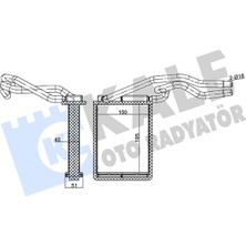 Kalorifer Radyatörü Al/brz Ford Fiesta V (Jh_, Jd_) 1.25 16V 2001-2008 Kale Kal 346540