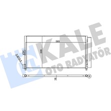 Klima Radyatörü Lancia Ypsilon (843_) 1.2 (843.AXA1A) 2003-2011 Kale Kal 386000