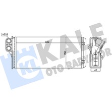 Kalorifer Radyatörü Al/mknk Renault Master Iı Minibüs 1.9 Dci 80 1998-2001 Kale Kal 346410