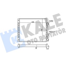 Su Radyatörü Al/pl/brz Seat Arosa (6h1) 1.0 / Vw Polo Iıı (6n1) 1.7 Sdı 1994-2004 Kale Kal 348270