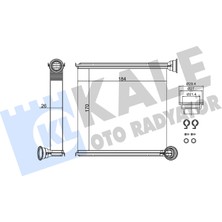 Kalorifer Radyatörü Vw Golf Vıı (5g1, Bq1, Be1, Be2) 1.4 Tsı 2012-2020 Kale Kal 346265