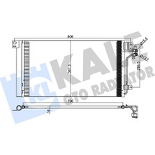 Klima Radyatörü ( Kondenser Vw Transporter V Minibüs 1.9 Tdı 2003-2015 Kale Kal 376300