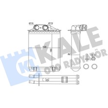 Kalorifer Radyatörü Al/mknk Fiat Panda (169_) 1.1 (169.AXA1A) / (169CXA1A) 2003-2013 Kale Kal 346355