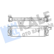 Turbo Radyatörü (Intercooler) Sekmanli Mercedes-Benz Sprinter 5-T Panelvan Kale Kal 350885