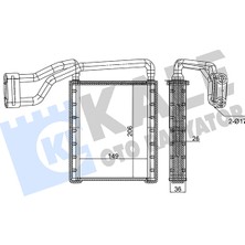 Kalorifer Radyatörü Ford Transit Custom Heater Core Kale Kal 353835