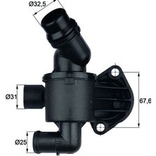 Termostat (Komple) Seat Exeo (3r2) 2.0 Tdı / St (3r5) Audi A4 B8 (8k2) 2007-2015 Mahle Mhl TI3487