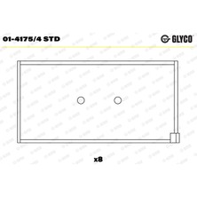 Kol Yatak Std Fiat Brava (182_) 1.9 D / Bravo I Punto (176_) 1.7 1994-2001 Glyco Gly 01-4175/4