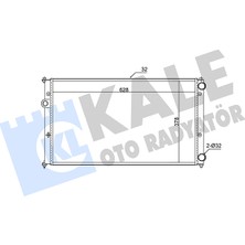 Su Radyatörü Klimali Al/pl/brz Vw Caddy Iı 75 1.6 / Mpv (9K9B) 1995-1997 Kale Kal 346055